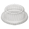 Flat-Top Dome Pet Plastic Lids For 12 Oz Containers, 4.34" Diameter X 1.5"h, Clear, 1,000/carton