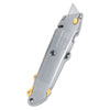 <strong>Stanley®</strong><br />Quick-Change Utility Knife with Retractable Blade and Twine Cutter, 6" Metal Handle, Gray