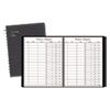 Visitor Register Book, Black Cover, 10.88 x 8.38 Sheets, 60 Sheets/Book