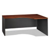 Series C Collection Corner Desk Module, Right, 71.13" X 35.5" X 29.88", Natural Cherry/graphite Gray
