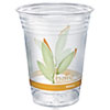 Bare Eco-Forward Rpet Cold Cups, 16 Oz To 18 Oz, Leaf Design, Clear, 50/pack