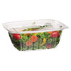 Renewable And Compostable Rectangular Deli Containers, 32 Oz, 7.5 X 6.5 X 3, Clear, 50/pack, 4 Packs/carton