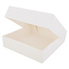 Window Bakery Boxes, 10 X 10 X 2.5, White, 200/carton