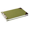 Canvas Sectional Storage Post Binder, 2 Posts, 3" Capacity, 8.5 x 14, Green