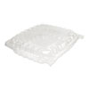 Clearseal Hinged-Lid Plastic Containers, 8.31 X 8.31 X 2, Clear, 125/bag, 2 Bags/carton