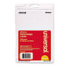 <strong>Universal®</strong><br />Plain Self-Adhesive Name Badges, 3 1/2 x 2 1/4, White, 100/Pack