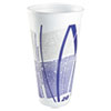 Impulse Hot/cold Foam Drinking Cups, 20 Oz, White/blue/gray, 500/carton