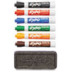 Low-Odor Dry Erase Marker And Organizer Kit, Broad Chisel Tip, Assorted Colors, 6/set