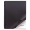 Opaque Plastic Presentation Covers for Binding Systems, Black, 11 x 8.5, Unpunched, 50/Pack