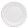 <strong>Dart®</strong><br />Concorde Non-Laminated Foam Plates, 9" dia, White, 125/Pack