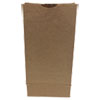 Grocery Paper Bags, 50 lb Capacity, #10, 6.31" x 4.19" x 13.38", Kraft, 500 Bags