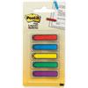 <strong>Post-it® Flags</strong><br />Arrow 0.5" Page Flags, Blue/Green/Purple/Red/Yellow, 20/Color, 100/Pack