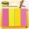 Page Flag Markers, Assorted Brights, 50 Strips/pad, 4 Pads/pack