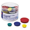<strong>Officemate</strong><br />Assorted Heavy-Duty Magnets, Circles, Assorted Sizes and Colors, 30/Tub