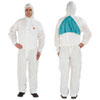 Disposable Protective Coveralls, X-Large, White, 25/Carton