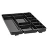 <strong>Rubbermaid®</strong><br />Regeneration Nine-Section Drawer Organizer, 14 x 9.13 x 1.13, Plastic, Black