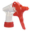 Trigger Sprayer 250, 8" Tube, Fits 16-24 Oz Bottles, Red/white, 24/carton