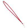 <strong>Advantus</strong><br />Deluxe Lanyards, Metal J-Hook Fastener, 36" Long, Red, 24/Box