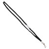 Deluxe Safety Lanyards, J-Hook Style, 36" Long, Black, 24/box