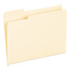 <strong>Universal®</strong><br />Interior File Folders, 1/3-Cut Tabs: Assorted, Letter Size, 9.5-pt Manila, 100/Box