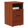 10500 Series Mobile Pedestal File, Left Or Right, 2-Drawers: Box/file, Legal/letter, Cognac, 15.75" X 18.88" X 28"