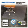 Natural Origins Chair Mat For Hard Floors, 36 X 48, Clear