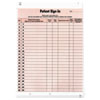 Patient Sign-In Label Forms, Two-Part Carbon, 8.5 x 11.63, Salmon Sheets, 125 Forms Total