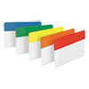 Tabs, 1/5-Cut Tabs, Assorted Primary Colors, 2" Wide, 30/Pack