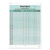 Patient Sign-In Label Forms, 8 1/2 X 11 5/8, 125 Sheets/pack, Green