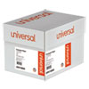<strong>Universal®</strong><br />Printout Paper, 1-Part, 15 lb Bond Weight, 14.88 x 11, White/Green Bar, 3,000/Carton