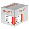 <strong>Universal®</strong><br />Printout Paper, 1-Part, 20 lb Bond Weight, 14.88 x 11, White/Blue Bar, 2,400/Carton