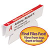 Viewables Hanging Folder Quick-Fold Tabs And Labels, 1/3-Cut Tabs, White, 3.5" Wide, 45/pack