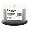 <strong>Verbatim®</strong><br />DVD+R Recordable Disc, 4.7 GB, 16x, Spindle, Hub Printable, White, 50/Pack