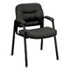 Hvl643 Guest Chair, 24.5" X 28.25" X 35.25", Black
