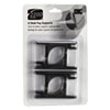 2200 Series Desk Tray Supports, Plastic, Black, 4 Supports/Pack