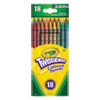 Twistables Colored Pencils, 2 mm, 2B (#1), Assorted Lead/Barrel Colors, 18/Pack