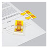 Arrow Page Flags, "Sign Here", Yellow/Red, 50 Flags/Dispenser, 2 Dispensers/Pack