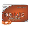 Non-Latex Rubber Bands, Size 19, 0.04" Gauge, Orange, 1 Lb Box, 1,440/box