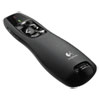 <strong>Logitech®</strong><br />R400 Wireless Presentation Remote with Laser Pointer, Class 2, 50 ft Range, Matte Black