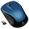 M325 Wireless Mouse, 2.4 GHz Frequency/30 ft Wireless Range, Left/Right Hand Use, Blue