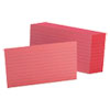 <strong>Oxford™</strong><br />Ruled Index Cards, 3 x 5, Cherry, 100/Pack