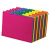 Poly Top Tab File Guides, 1/5-Cut Top Tab, A to Z, 8.5 x 11, Assorted Colors, 25/Set