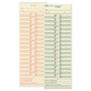 Time Clock Cards, Replacement For 10-100382/1950-9631, Two Sides, 3.5 X 10.5, 500/box