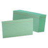 <strong>Oxford™</strong><br />Ruled Index Cards, 3 x 5, Green, 100/Pack