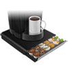Coffee Pod Drawer, Fits 26 Pods, 14.75 x 13.25 x 2.75, Black