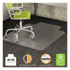 Duramat Moderate Use Chair Mat For Low Pile Carpet, 45 X 53 With Lip, Clear