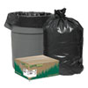 Linear Low Density Recycled Can Liners, 45 Gal, 1.25 Mil, 40" X 46", Black, 100/carton