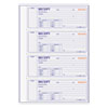 Receipt Book,two-Part Carbonless, 7 X 2.75, 4/page, 400 Forms