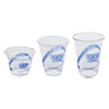 Bluestripe 25% Recycled Content Cold Cups Convenience Pack, 9 Oz, Clear/blue, 50/pack