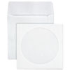 <strong>Quality Park™</strong><br />CD/DVD Sleeves, 1 Disc Capacity, White, 100/Box